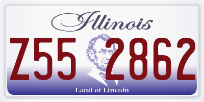 IL license plate Z552862