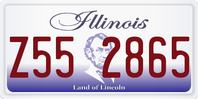 IL license plate Z552865