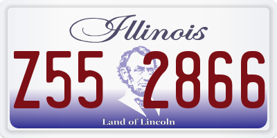 IL license plate Z552866