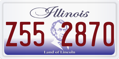 IL license plate Z552870