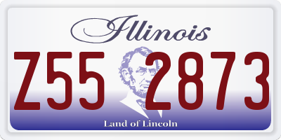IL license plate Z552873