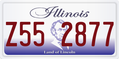 IL license plate Z552877
