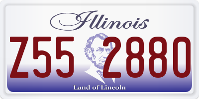 IL license plate Z552880