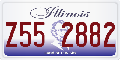 IL license plate Z552882