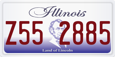 IL license plate Z552885