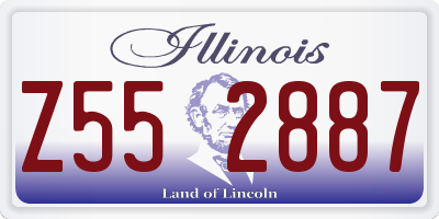 IL license plate Z552887