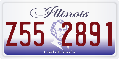 IL license plate Z552891