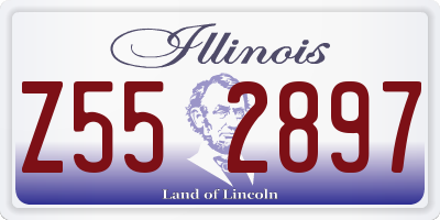 IL license plate Z552897