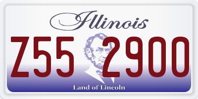 IL license plate Z552900