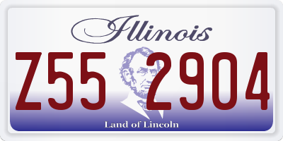 IL license plate Z552904