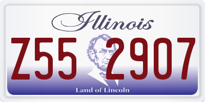 IL license plate Z552907