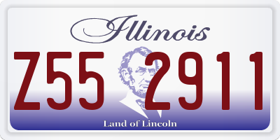 IL license plate Z552911