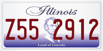 IL license plate Z552912