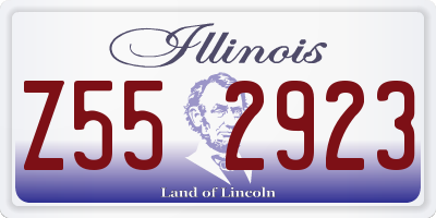 IL license plate Z552923