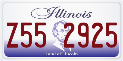 IL license plate Z552925