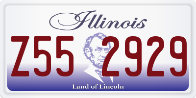 IL license plate Z552929