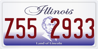 IL license plate Z552933