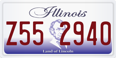IL license plate Z552940
