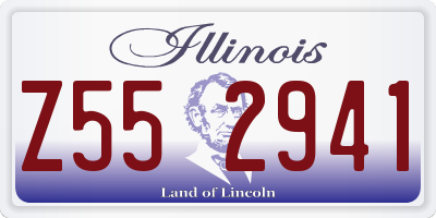 IL license plate Z552941
