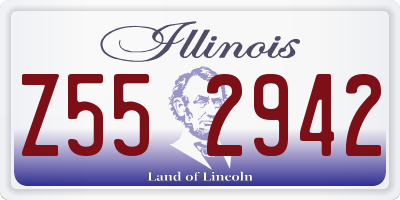 IL license plate Z552942