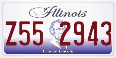 IL license plate Z552943