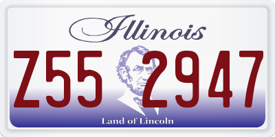 IL license plate Z552947