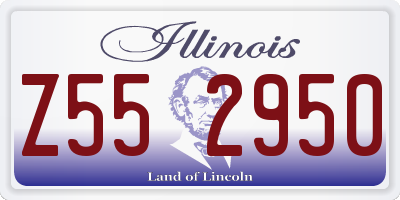 IL license plate Z552950