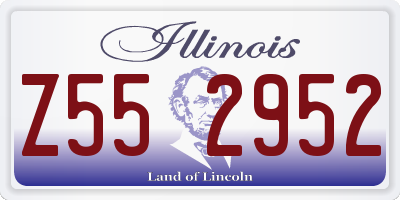IL license plate Z552952