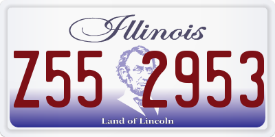 IL license plate Z552953
