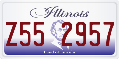IL license plate Z552957