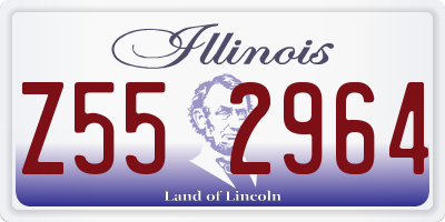 IL license plate Z552964