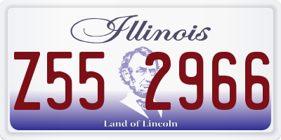 IL license plate Z552966