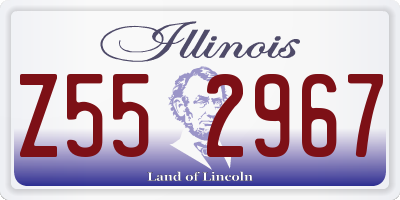IL license plate Z552967