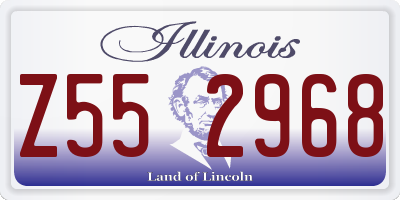 IL license plate Z552968