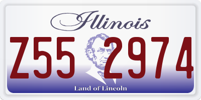 IL license plate Z552974
