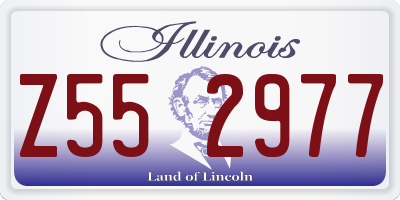 IL license plate Z552977
