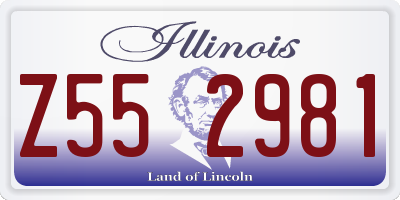 IL license plate Z552981