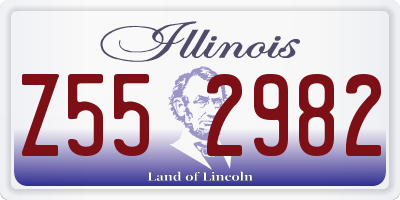 IL license plate Z552982