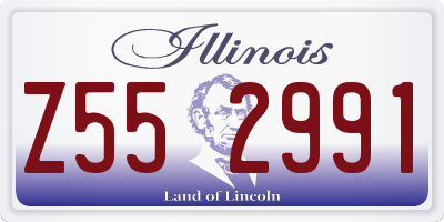 IL license plate Z552991