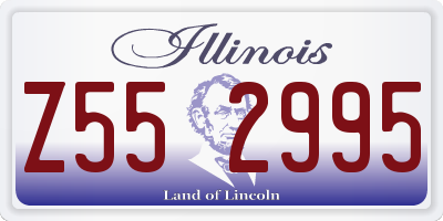 IL license plate Z552995