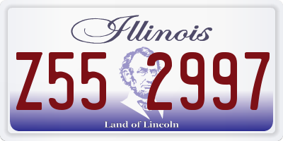 IL license plate Z552997