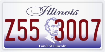 IL license plate Z553007