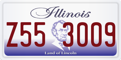 IL license plate Z553009