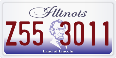 IL license plate Z553011
