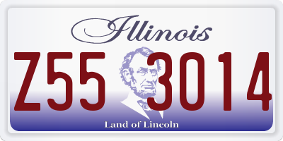 IL license plate Z553014