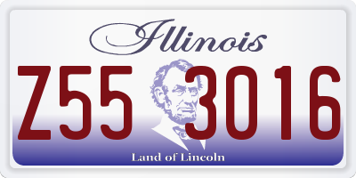 IL license plate Z553016
