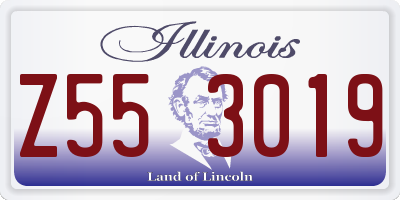 IL license plate Z553019