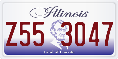 IL license plate Z553047