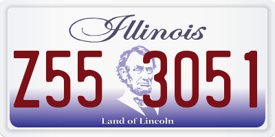 IL license plate Z553051