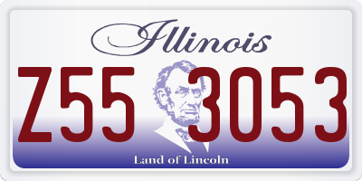 IL license plate Z553053